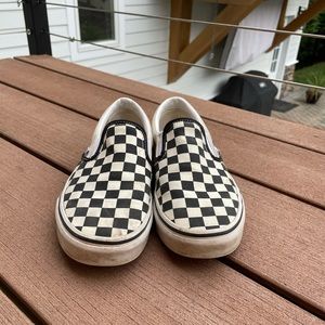 Women’s Black & White Checkered Vans